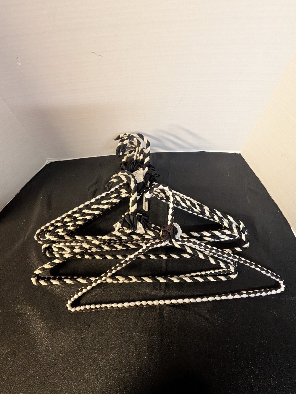 Handmade Vintage Nylon Fabric Wrapped Wire Hangers: Lot of 10 Retro Bundle